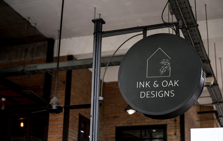 Ink & Oak Design Logo Design